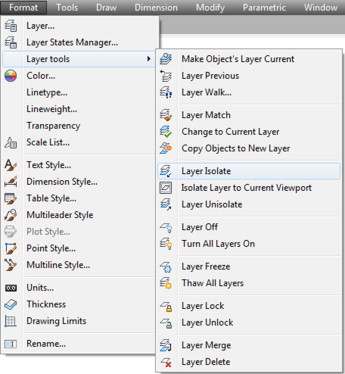 Autocad Isolate Layer Turn Off